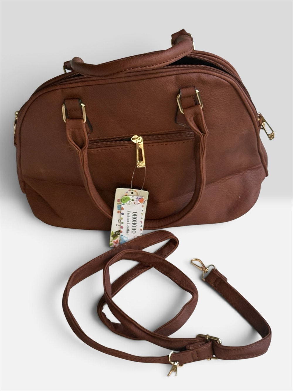 Everyday Brown Women's Satchel with Detachable Strap